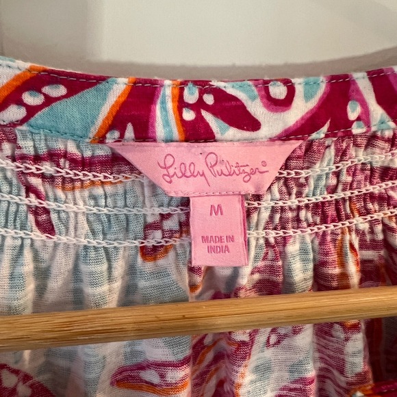 Lilly Pulitzer Underwater Escape Coral Reef Essie Tank Top Sleeveless Women's M - Picture 2 of 8